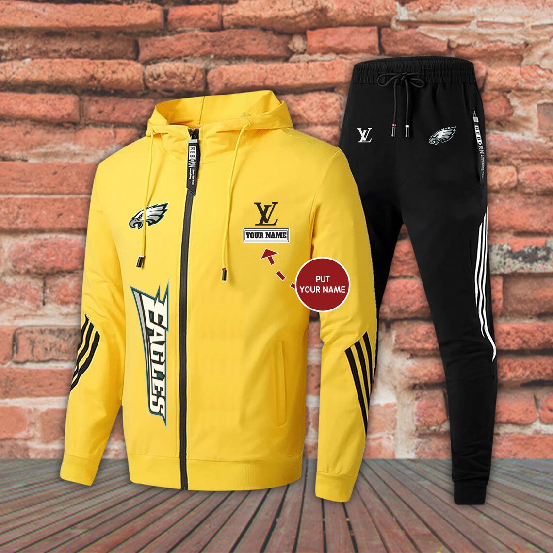 LV_DN015 Philadelphia Eagles Men Sets Spring Autumn Tracksuit  Etsy