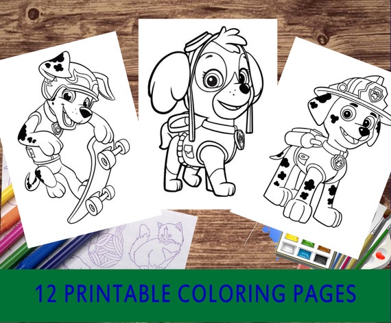 Paw Patrol Coloring Pages Mom Wife Busy Life