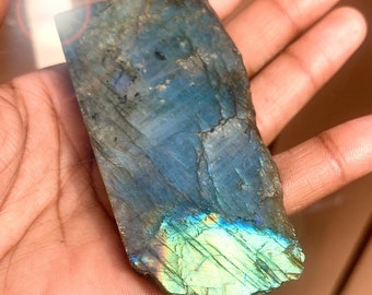 Natural Labradorite- Flash Labradorite Slab - Labradorite - Natural Crystal