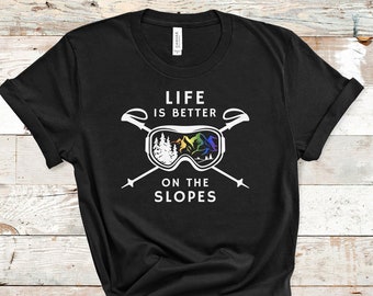 Rainbow Colorado Mountains Gay Ski LGBTQ Shirt Gay Ski Week T Shirt Ski Week Clothing LGBT shirt Ski Clothing Pride Shirt Gay Shirt