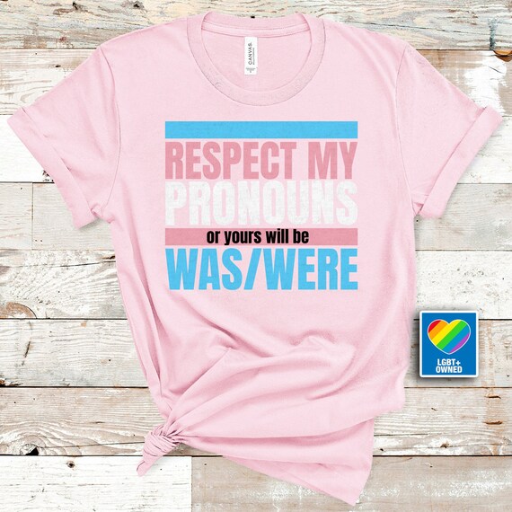 Respect My Pronounstrans Pride LGBTQ 