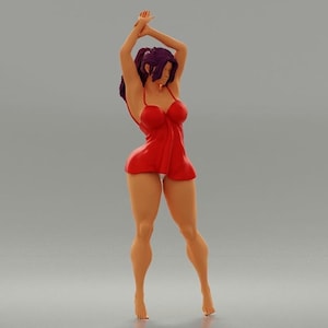 This is a highly-detailed figure of a Women in a Nightgown (35mm high) scale 1:48 O Gauge