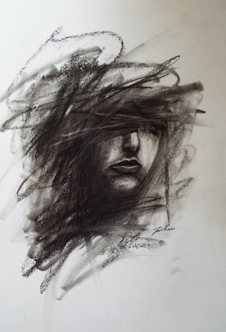 ORIGINAL ART - Charcoal Study II - Etsy