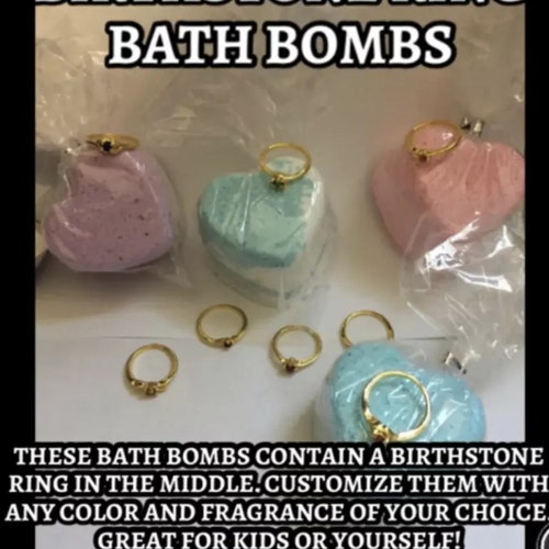 TEN Bath Bombs Toy and Ring Surprise Bath Bomb Bombs / Etsy