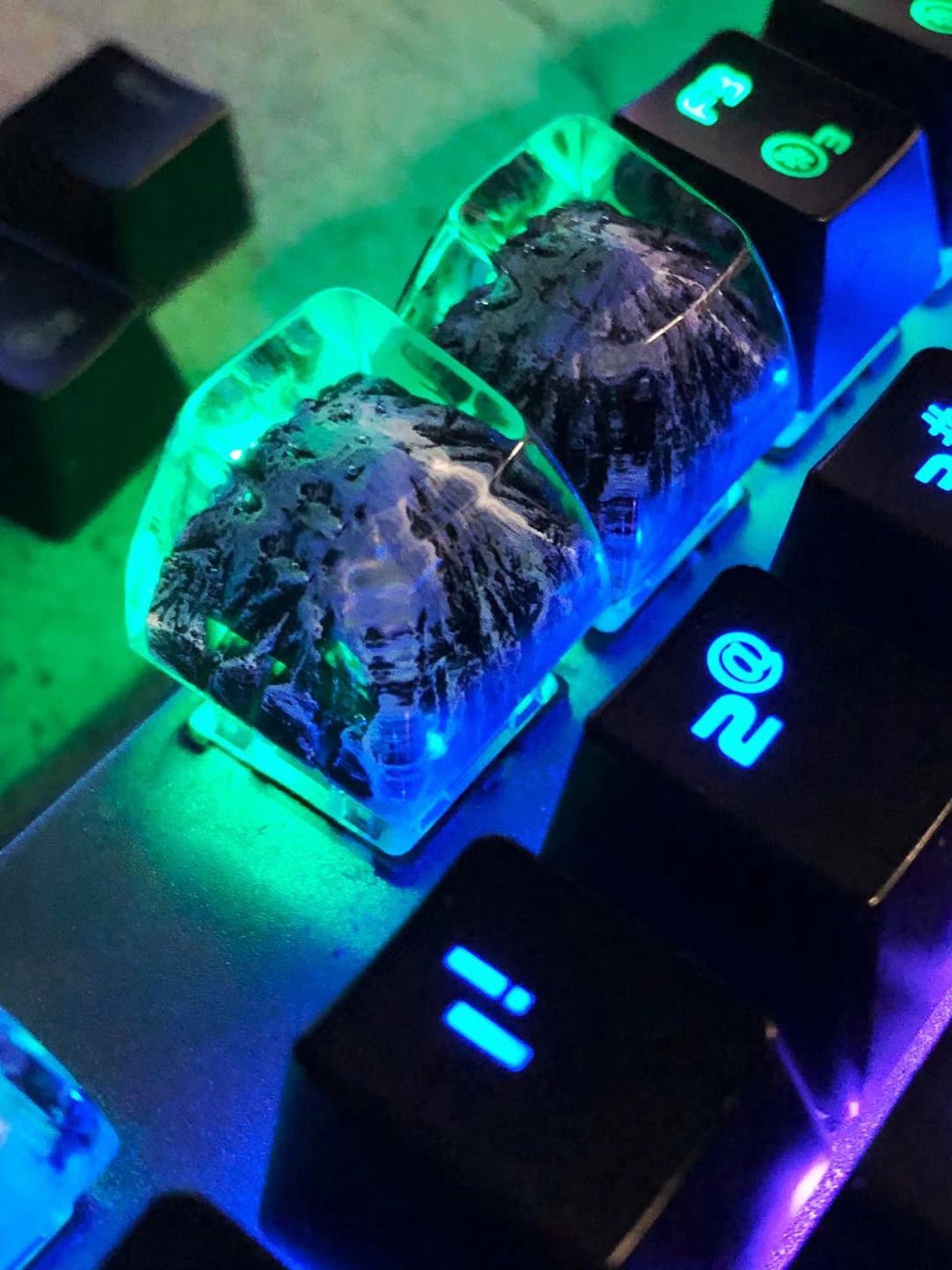 Handmade SA R1 Fuji Mountain Keycap Artisan Keycaps for Cherry | Etsy