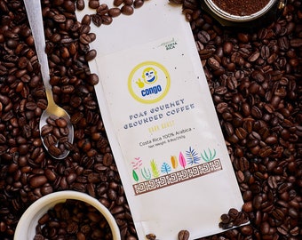 Homemade Congo Brand Ground Coffee - Pack of 4 Dark Roasted Beans - Flavored Organic Bean For Coffee lovers - Fairtrade Coffee for Friends