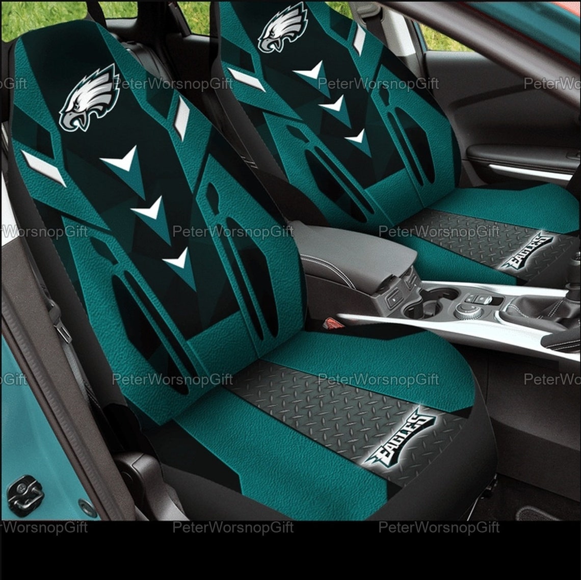 Philadelphia Eagles Car Seat Covers Philadelphia Eagles Etsy