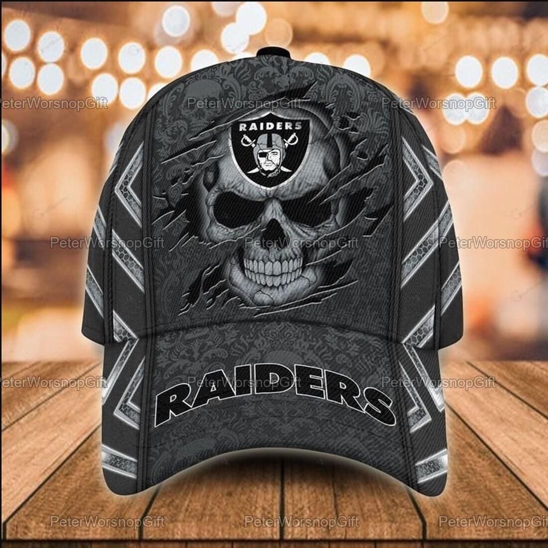 Las Vegas Raiders Skull Classic Cap Baseball Style Cap Etsy