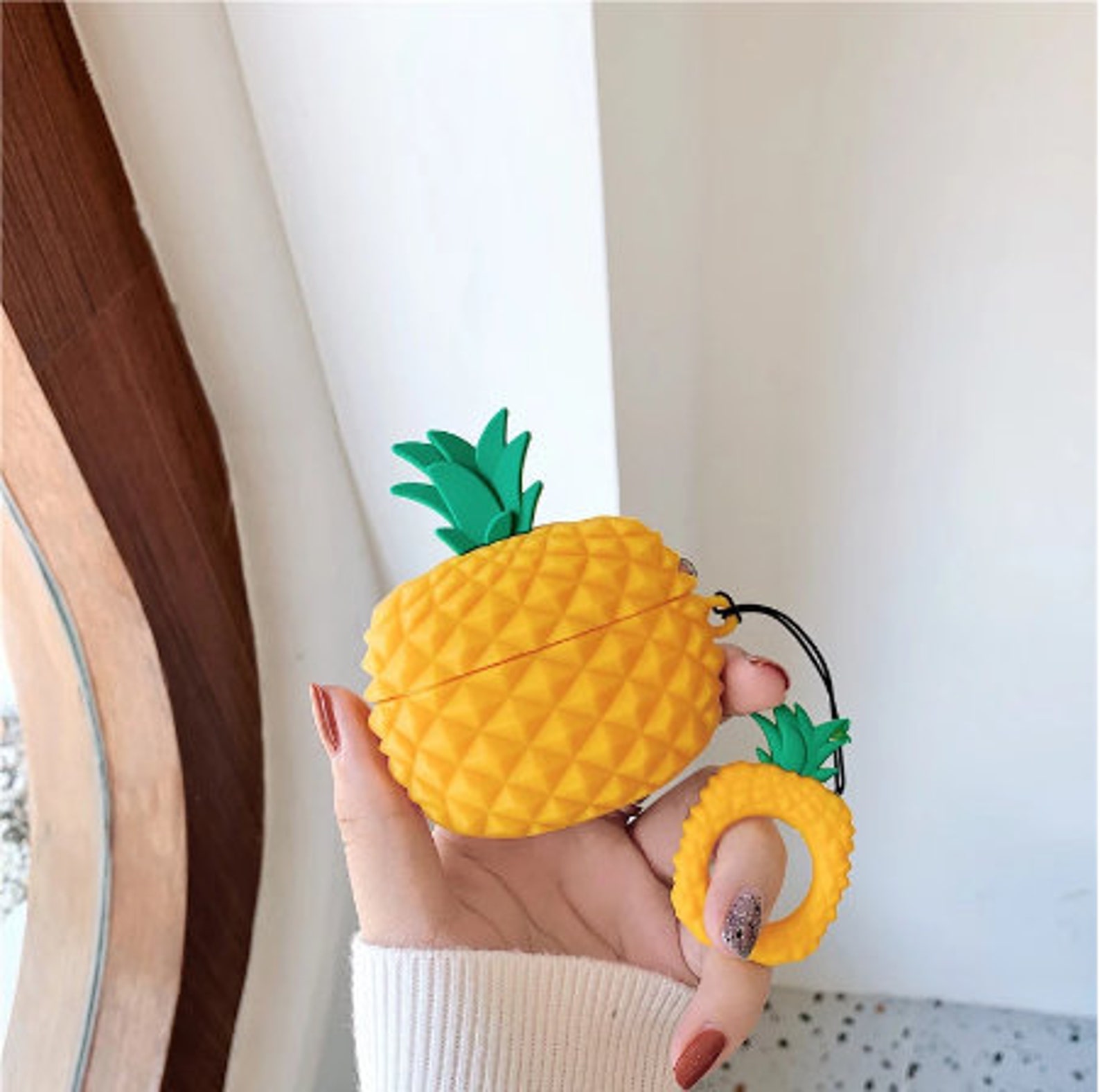 Kawaii Airpod Case 3D Kawaii Pineapple Case For Airpods Pro 3 Etsy