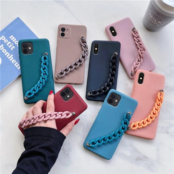 Wrist Strap Phone Case Silicone Wriststrap Bracelet Chain Etsy