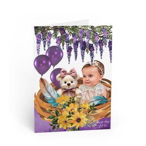 Panier Fais de beaux rêves. Délice personnalisé pour bébé fille et ours en peluche. Version adulte également disponible.
