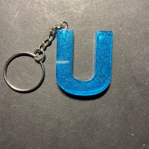 Letter U keychain