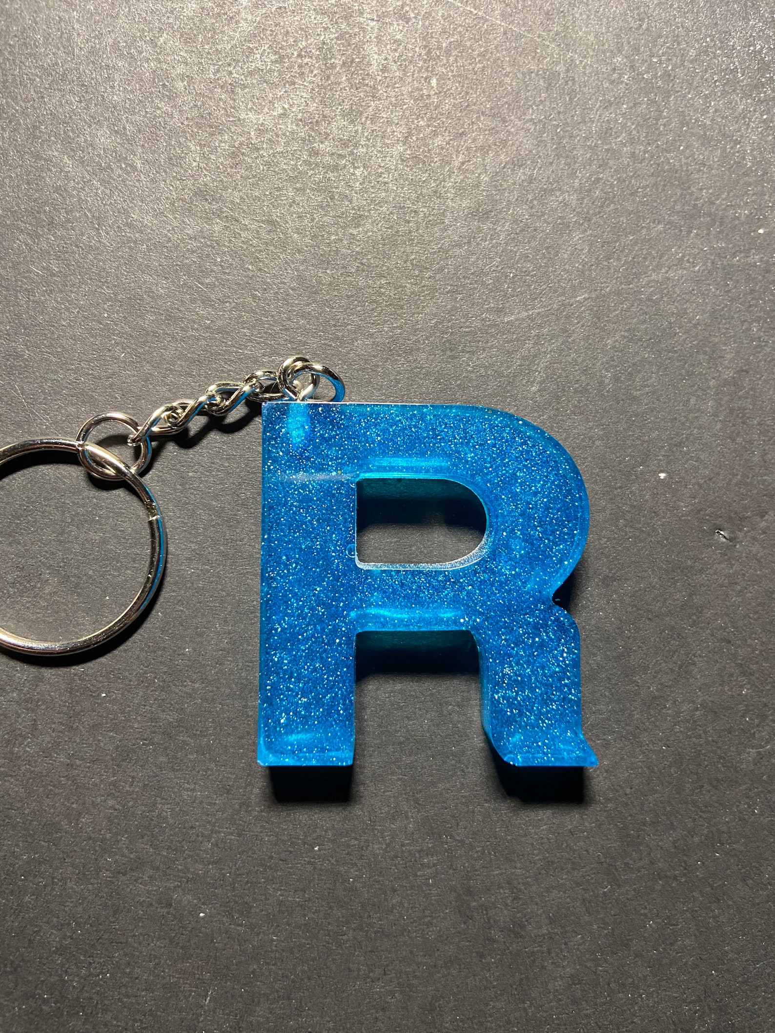 Letter R Keychain Etsy