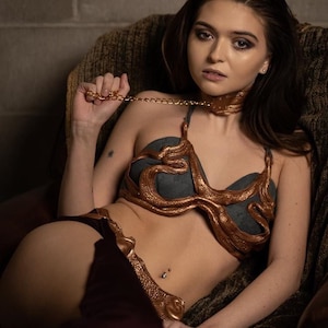 Signed 8x10 Slave Leia Cosplay Photo Print
