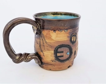 The Favorite Mug: "Chase" | Handmade Artisan Coffee Mug | Artistic Mug | Ceramic Mug | Pottery Mug | Stoneware Mug