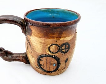 The Favorite Mug: "Pre-Flight" | Handmade Artisan Coffee Mug | Artistic Mug | Ceramic Mug | Pottery Mug | Stoneware Mug