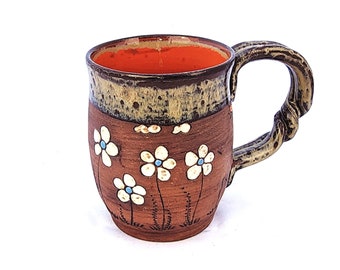 The Favorite Mug: "Flowerbed" | Handmade Artisan Coffee Mug | Artistic Mug | Ceramic Mug | Pottery Mug | Stoneware Mug