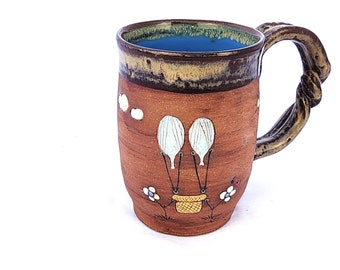 The Favorite Mug: "Pre-Flight" | Handmade Artisan Coffee Mug | Artistic Mug | Ceramic Mug | Pottery Mug | Stoneware Mug