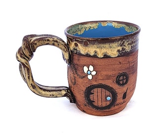 The Favorite Mug: "New Ride" | Handmade Artisan Coffee Mug | Artistic Mug | Ceramic Mug | Pottery Mug | Stoneware Mug