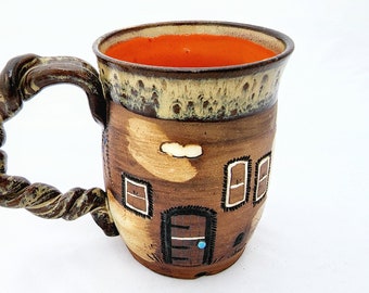 The Favorite Mug: "Contraption 2" | Handmade Artisan Coffee Mug | Artistic Mug | Ceramic Mug | Pottery Mug | Stoneware Mug