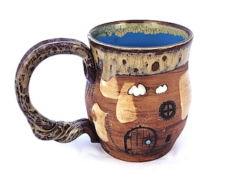 The Favorite Mug: "Lure" | Handmade Artisan Coffee Mug | Artistic Mug | Ceramic Mug | Pottery Mug | Stoneware Mug