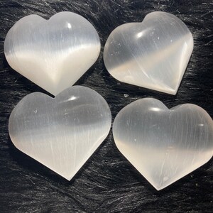 Selenite Heart | Satin Spar Heart Crystal | Heart Shaped Selenite Crystal