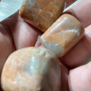 Peach Moonstone  Crystal Tumble Stone