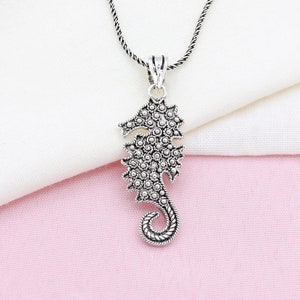 Seahorse Necklace, Seahorse Pendant, Silver Seahorse, Seahorse, Filigree Seahorse, Handmade Seahorse, 925k Seahorse, Filigree