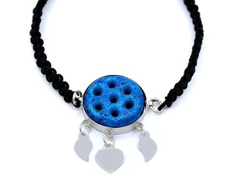925 Sterling Silver Handmade Evil Eye Turquoise Gemstone Assyrian Bracelet