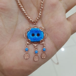 The necklace that reyyan used in her movie &quot;Hercai&quot;, Assyrian necklace that Reyyan uses, Assyrian necklace