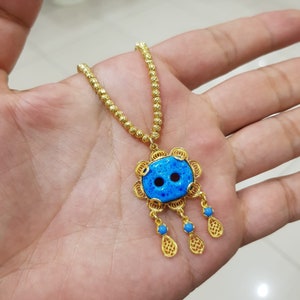Reyyan Pendant, Reyyan, Assyrian Necklace, Syriac Necklace, Assyrian Pendant, Syriac Pendant, Hercai Necklace, Evil Eyes Syriac, Hercai,