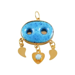 14K GOLD syrische Augenperlenhalskette verwendet von Hercai, 14K GOLD Assyrian Evil Eye Perlenkette verwendet von Reyyan, 14K GOLD Assyrian Evil Eye