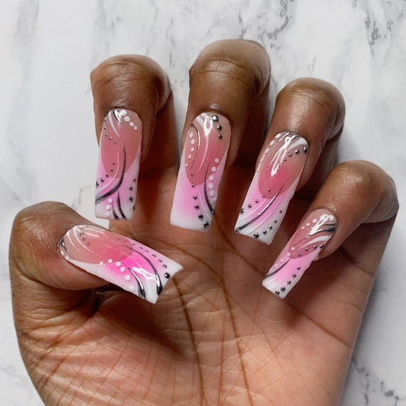 aura airbrush nails by me! : r/Nails