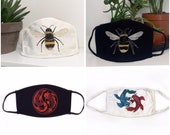 Fauna Themed Hand Painted Masks, Personalised and Custom Painted to Order