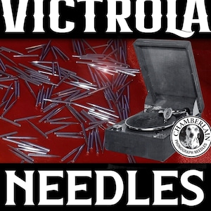 500 Steel Needles - You choose tone Loud, Medium, Soft or Siren Spearpoint fpr your phonograph/Victor Victrola/gramophone