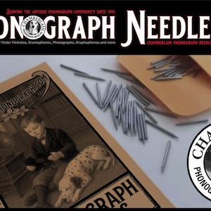 400 Steel Phonograph Needles – Soft, Medium, Loud, Siren Spearpoint