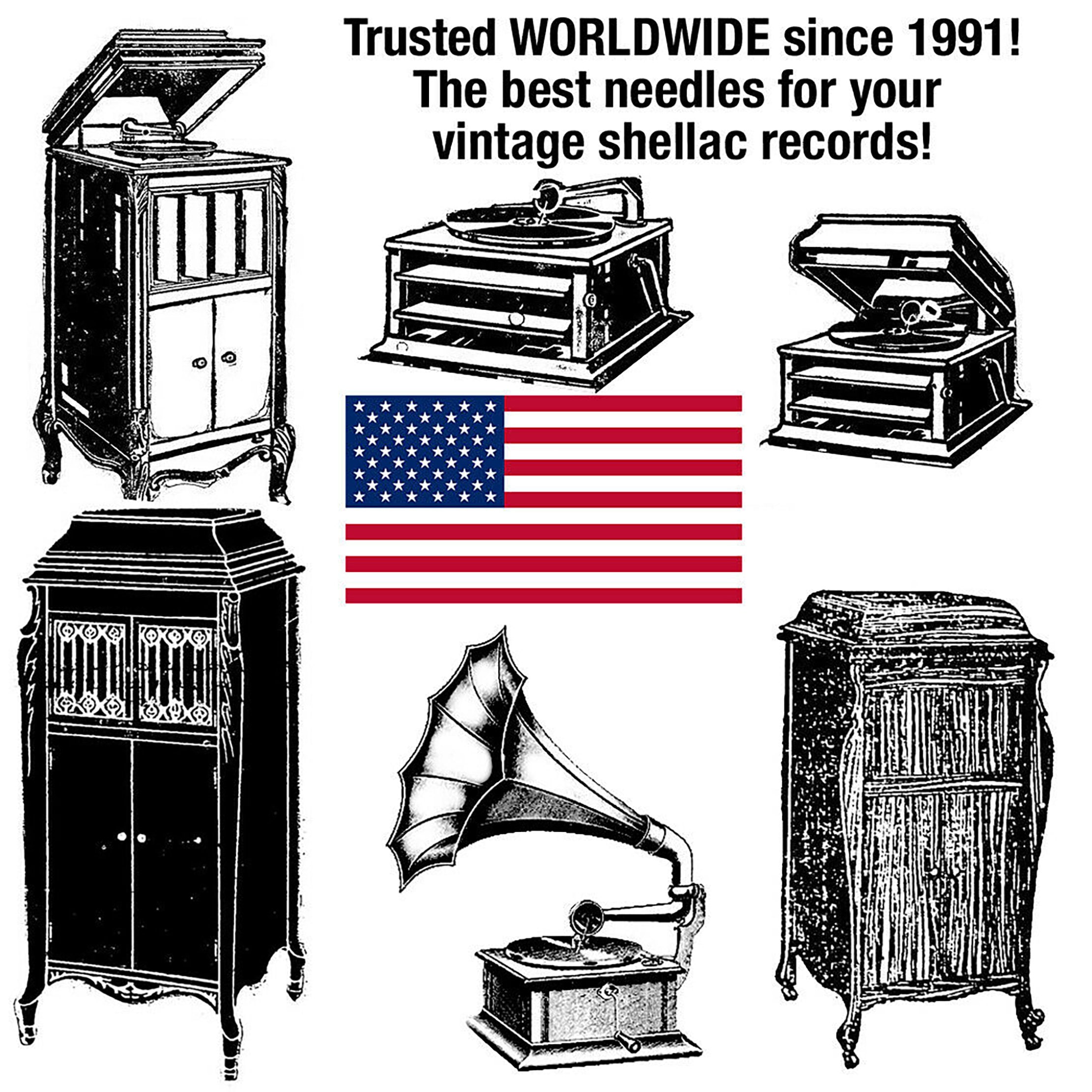 100 Steel Phonograph Needles for your Victrola Gramophone Etsy