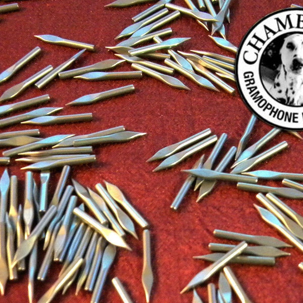 Spearpoint Steel Record Needles for Vintage Phonographs, Gramophone & Victrolas by CHAMBERLAIN