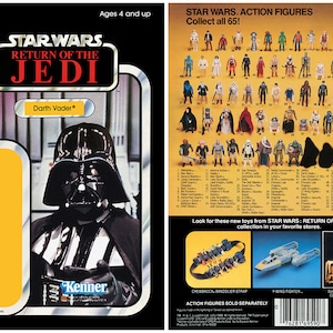 Darth Vader - El regreso del Jedi - Cardback alternativo de Kenner