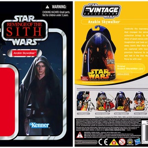 Anakin Skywalker - Revenge of the Sith- The Vintage Collection VC13 Alternate Kenner Cardback