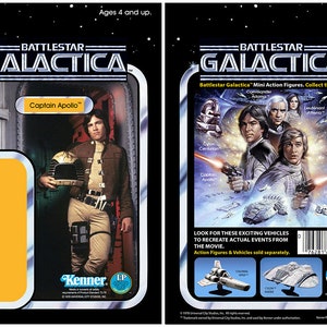 Captain Apollo (Richard Hatch) - Battlestar Galactica 1978 - Kenner cardback