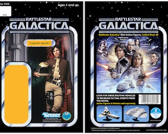 Captain Apollo (Richard Hatch) - Battlestar Galactica 1978 - Kenner cardback
