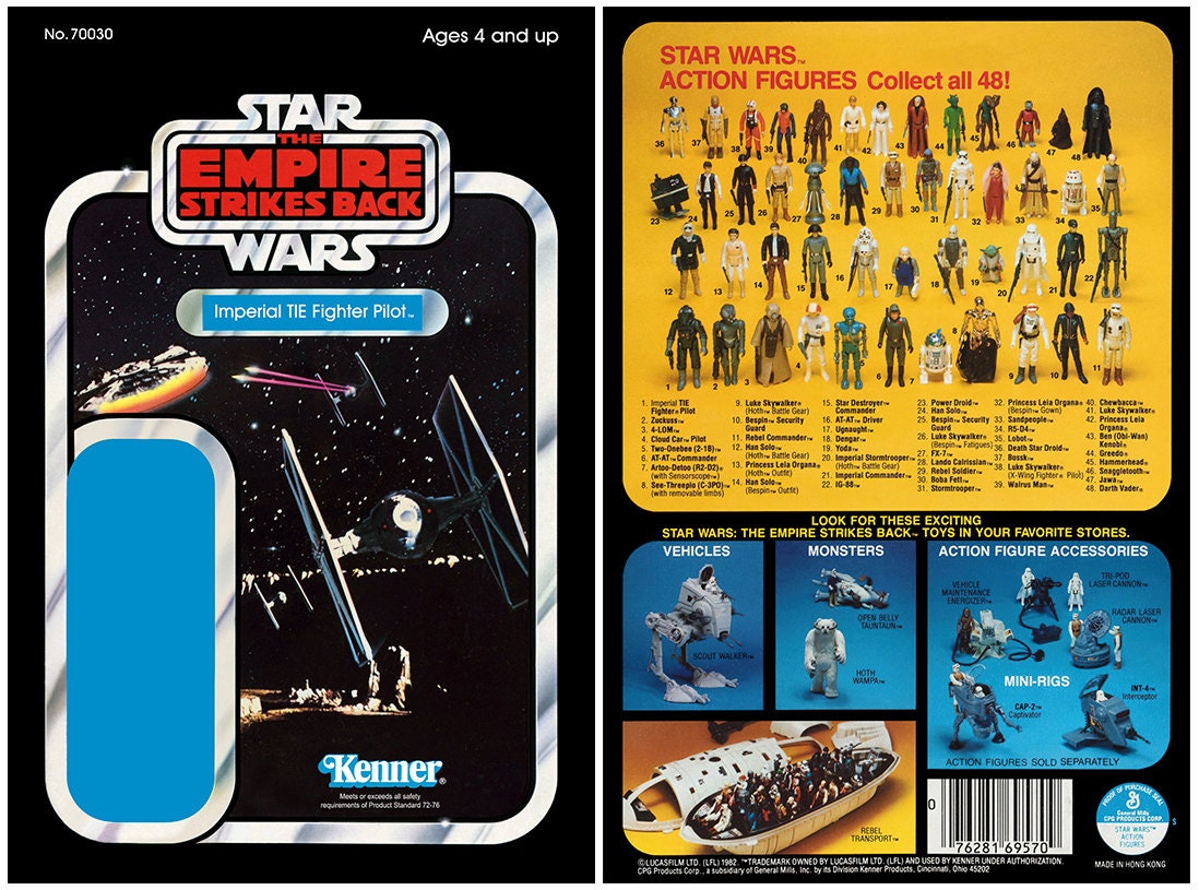 Kenner star wars card backs deals