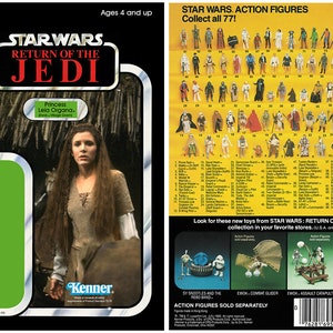 Princess Leia (Ewok Village Gown) - Return of the Jedi - Kenner cardback