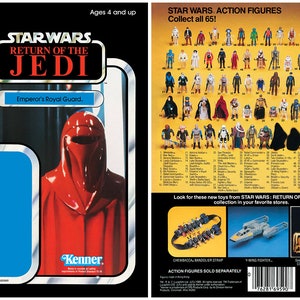 Emperor&#39;s Royal Guard - Return of the Jedi - Kenner cardback