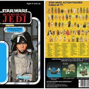 Lieutenant Watts (AT-ST Driver) - Return of the Jedi - Alternate Kenner cardback