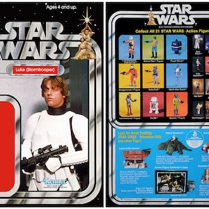 Luke Stormtrooper (Star Wars) - Kenner cardback
