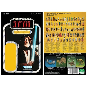 Obi-Wan Kenobi - El retorno del Jedi - Tarjeta de Kenner alternativa