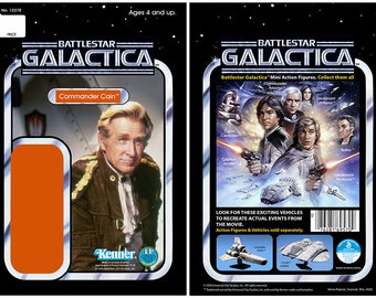 Commander Cain - (Battlestar Galactica 1978) - Kenner cardback