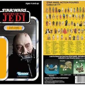 Darth Vader (Anakin desenmascarado) - El retorno del Jedi - Tarjeta de Kenner